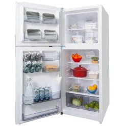 DANBY 24 in 11 Cu ft Refrigerator White Top Freezer - DFF116B2WDBL