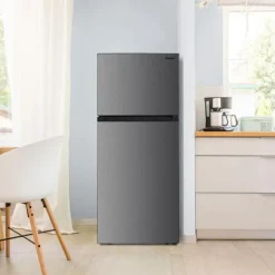 DANBY 28 in 18 Cu ft Refrigerator Stainless Top Freezer - DFF176B1SLDB