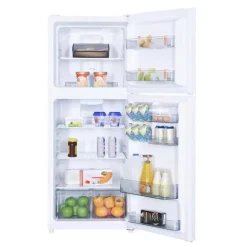 DANBY 24 in 11 Cu ft Refrigerator White Top Freezer - DFF116B2WDBR