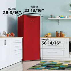 DANBY 24 In 11 Cu ft Refrigerator Red All refrigerator - DAR110A3LDB