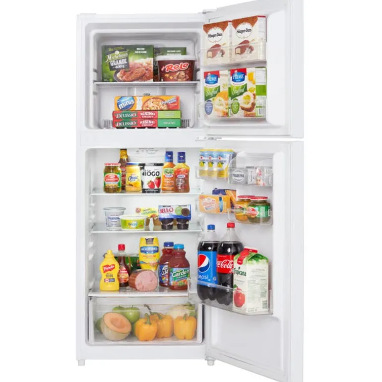 DANBY 24 in 10,1 Cu ft Refrigerator White Top Freezer - DFF101B1WDB