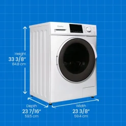 DANBY 2 in 1 dryer washer, White, 23", Front-Load - DWM120WDB-3