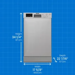 DANBY Dishwasher Built-In Stainless 18