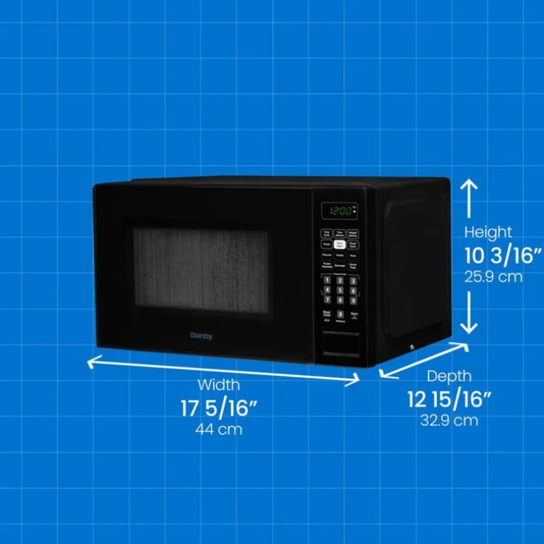 DANBY Microwave Black 700 17" DBMW0721BBB