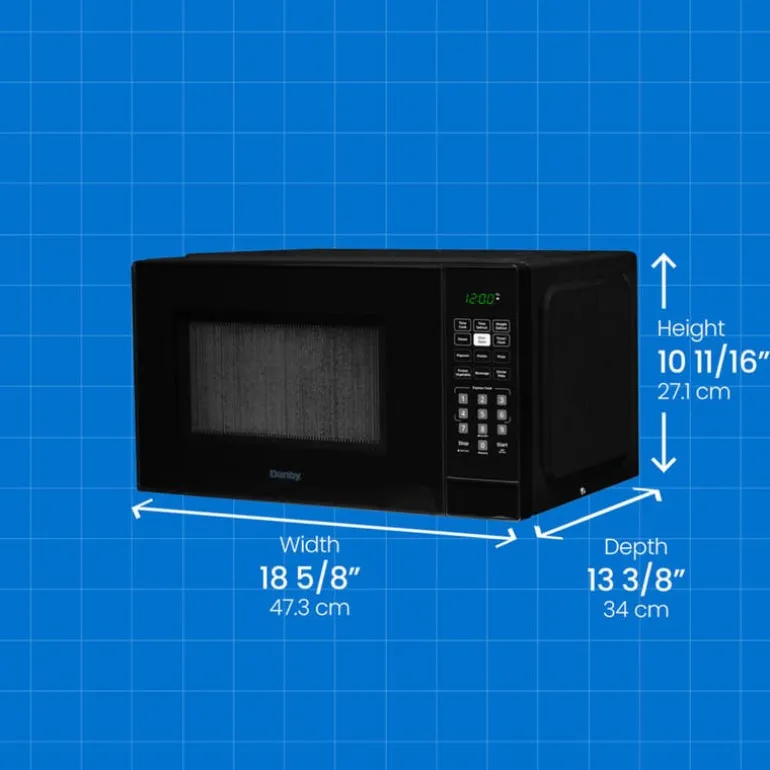 DANBY Microwave Black 900 19" DBMW0921BBB