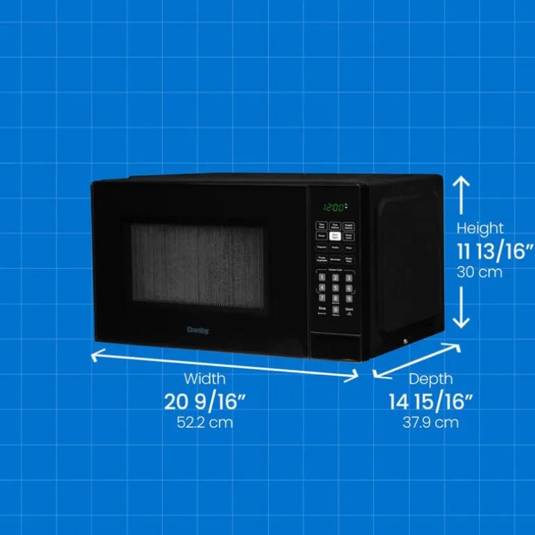 DANBY Microwave Black 900 21" DBMW1121BBB