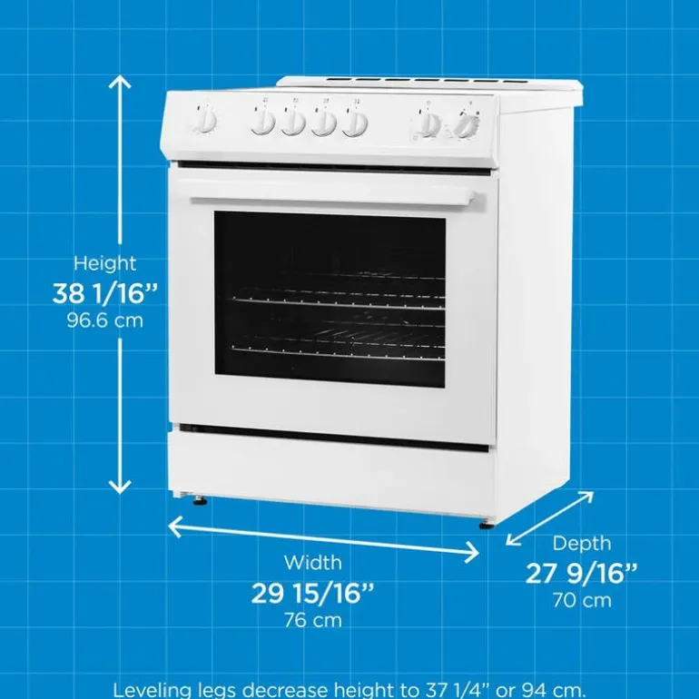 DANBY Range White 30" Electric Glass-Ceramic - DRRM300WC