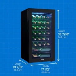 DANBY Wine Cooler Black 17.5