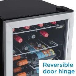 DANBY Wine Cooler Stainless 18" - DWC172BLPDB