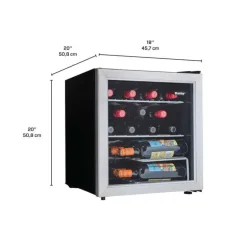 DANBY Wine Cooler Stainless 18