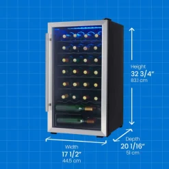 DANBY Wine Cooler Stainless 18" - DWC310BLSDD