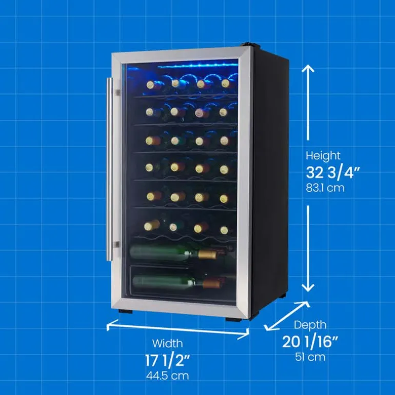 DANBY Wine Cooler Stainless 18" - DWC310BLSDD