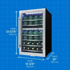 DANBY Wine Cooler Stainless 20" - DWC040A3BSSDD