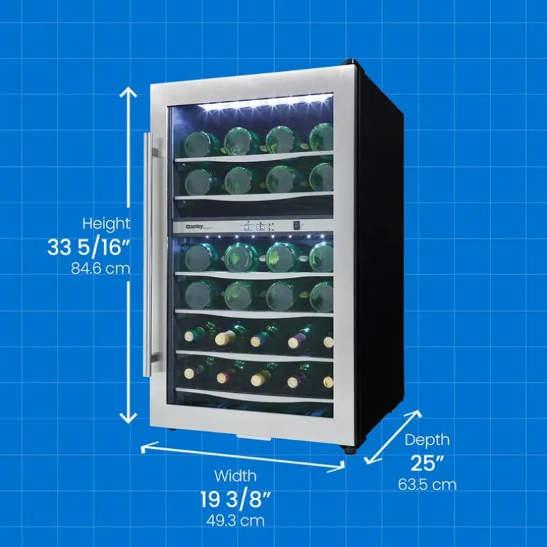 DANBY Wine Cooler Stainless 20" - DWC040A3BSSDD