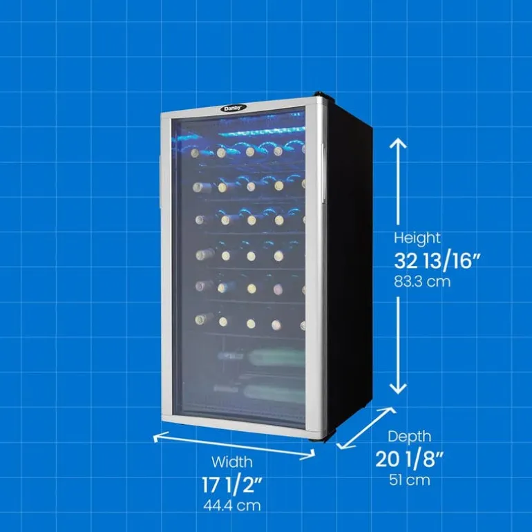 DANBY Wine Cooler Stainless 17.5" - DWC350BLP