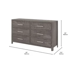 6-Dawer Chest - Grey