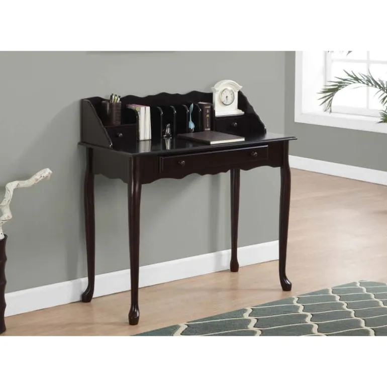 Desk - 36"l / dark cherry traditional - Monarch
