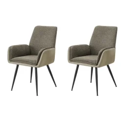 Dining Chairs (Set of 2) - Brown - Monarch