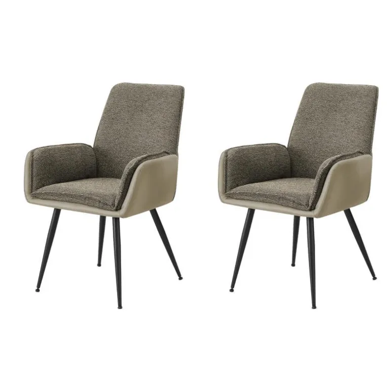 Dining Chairs (Set of 2) - Brown - Monarch