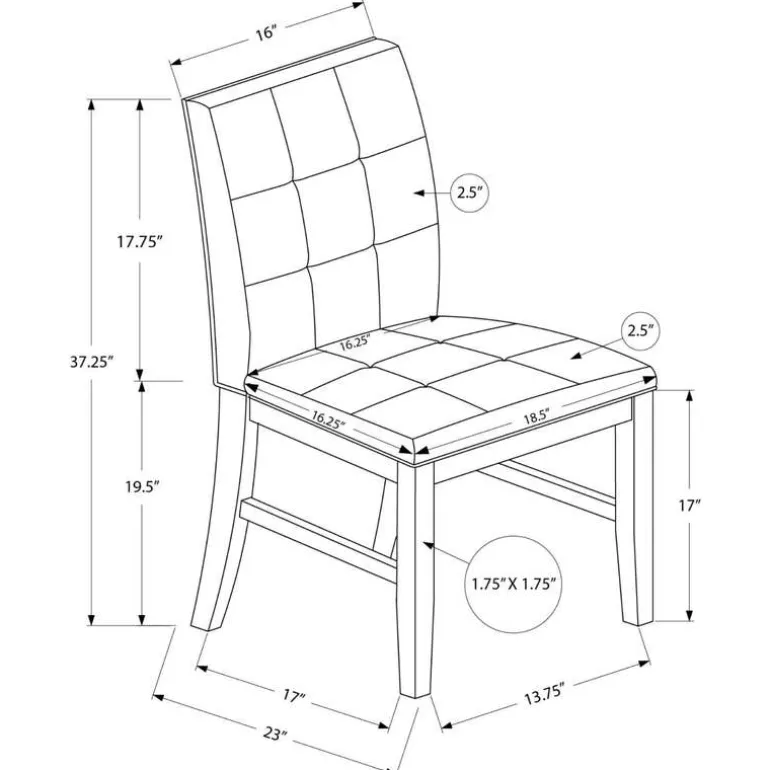 Dining Chairs (set of 2) - Monarch