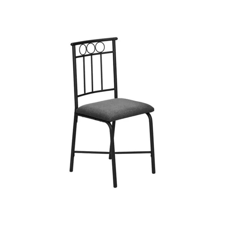 Dining set - 5pcs set / white marble top / black metal