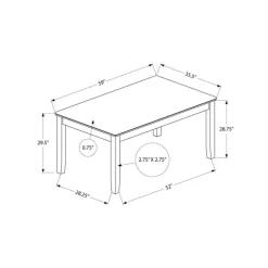 Dining Table 60" - Monarch