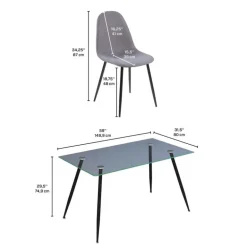 Dining Table with 4 Chairs