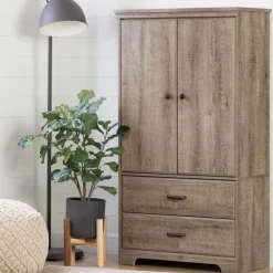 2-Door Armoire with Drawers - South Shore