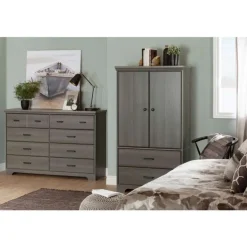 2-Door Armoire with Drawers - South Shore