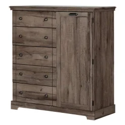 Door Chest With 5 Drawers - South Shore