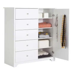 Door Chest With 5 Drawers - South Shore