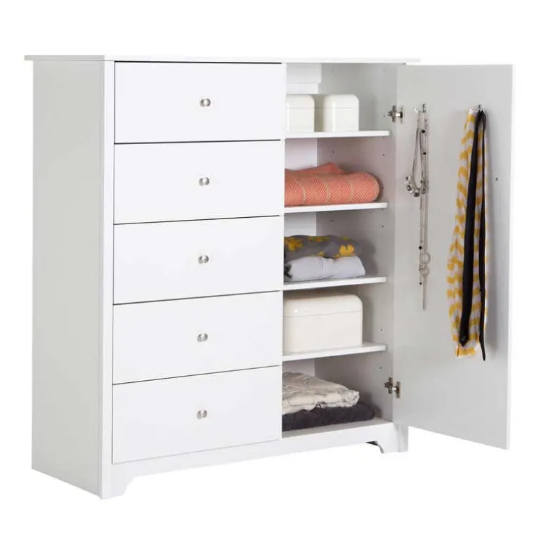 Door Chest With 5 Drawers - South Shore