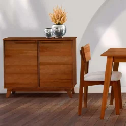 2-Door Server - Brown