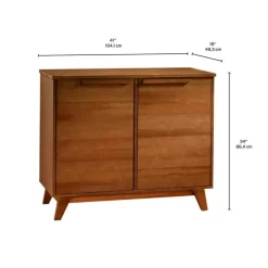 2-Door Server - Brown