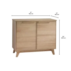 2-Door Server - Greige
