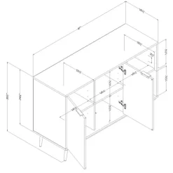 2-Door Sideboard - South Shore