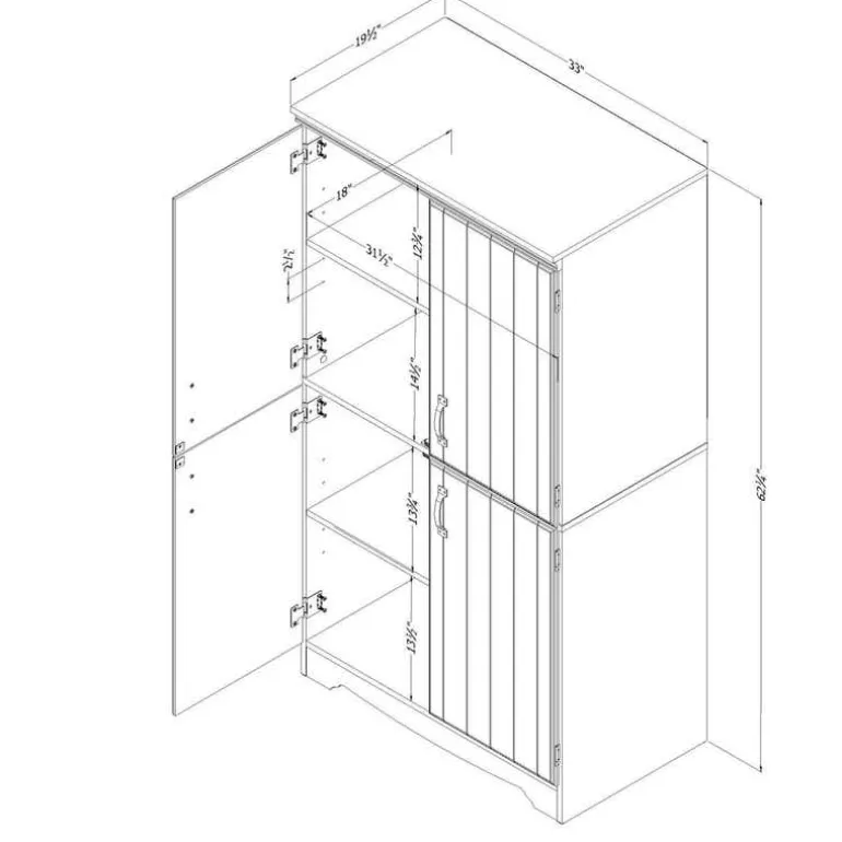 4-Door Storage Cabinet - South Shore