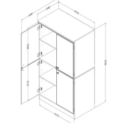 4-Door Storage Cabinet - South Shore