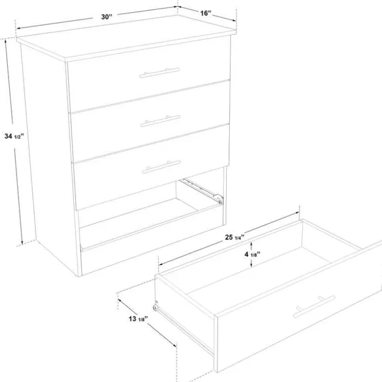 4-Drawer Chest