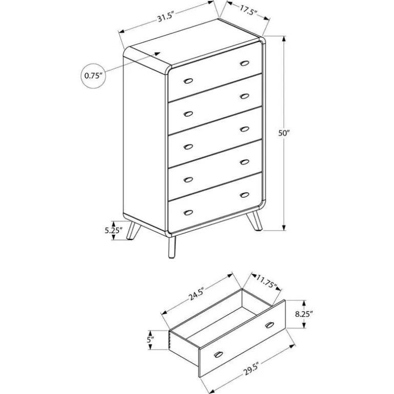 5-Drawer Chest
