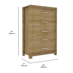 5-Drawer Chest - Sesame