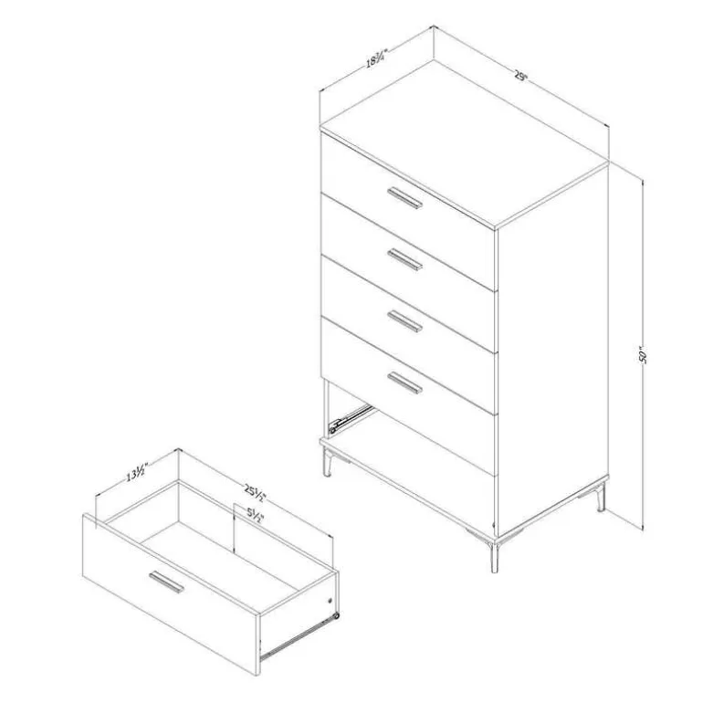 5-Drawer Chest - South Shore