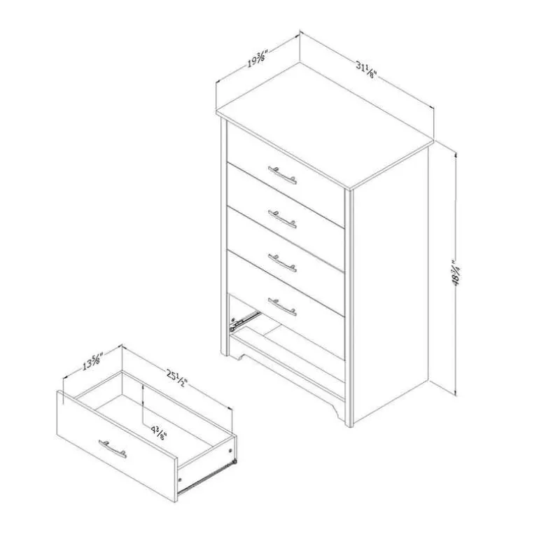 5-Drawer Chest - South Shore