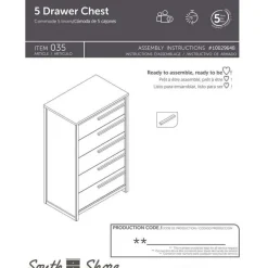 5-Drawer Chest - South Shore