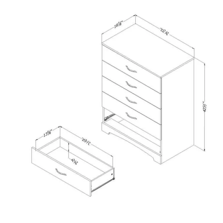 5-Drawer Chest - South Shore