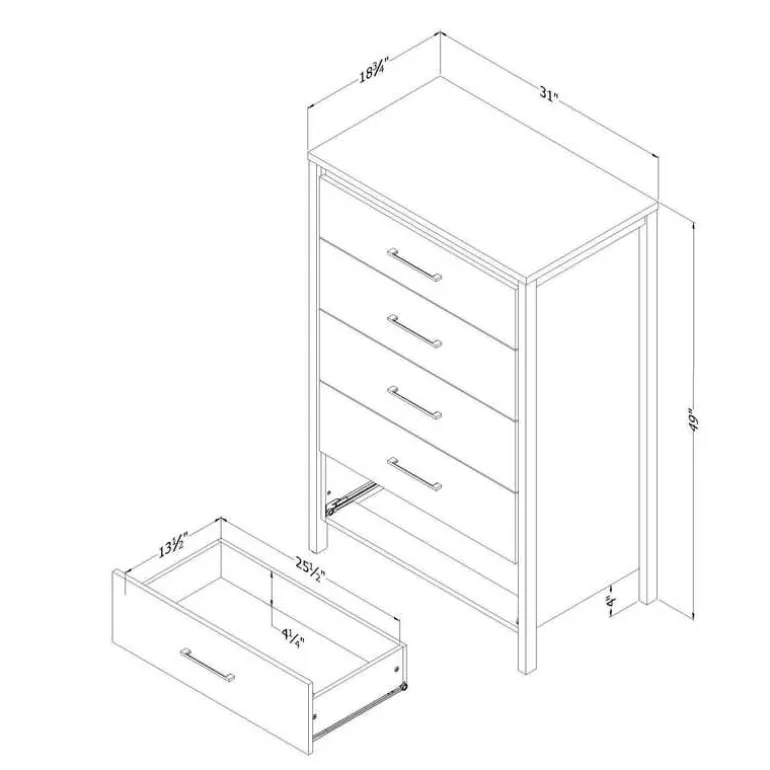 5-Drawer Chest - South Shore