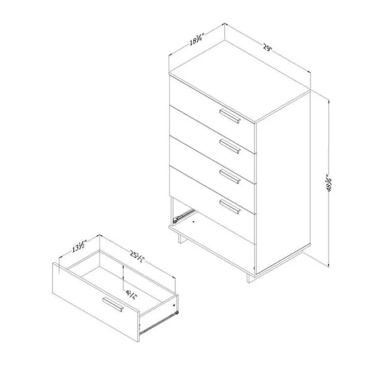 5-Drawer Chest - South Shore