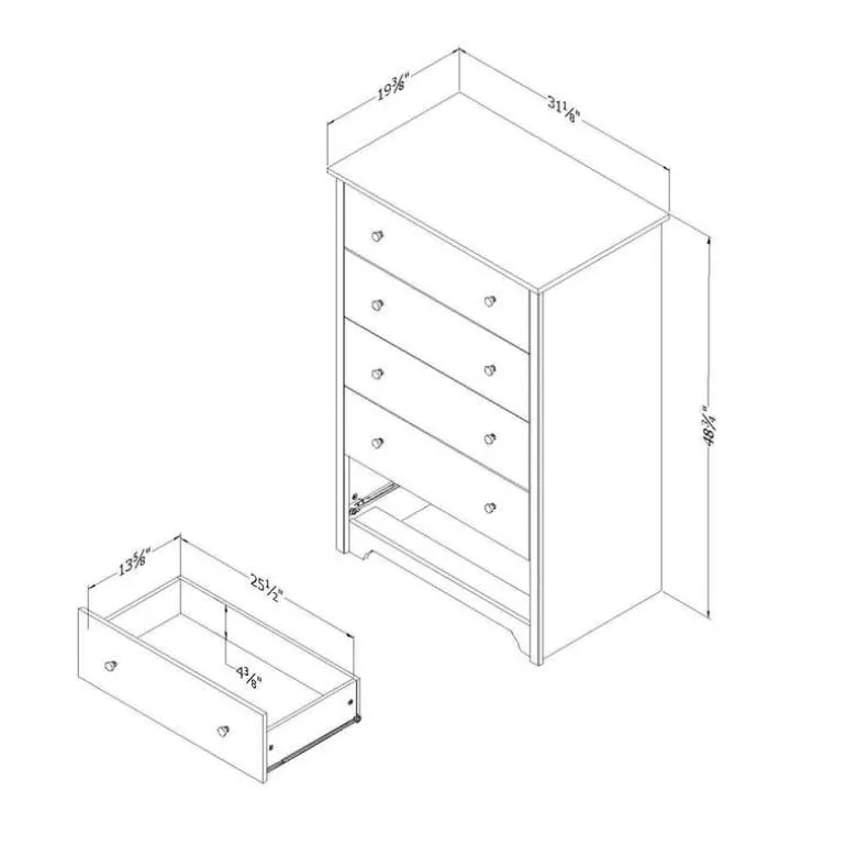 5-Drawer Chest - South Shore