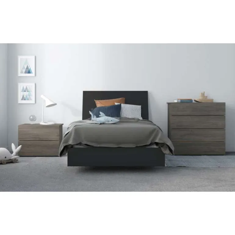4-Drawer Chest, Bark Grey