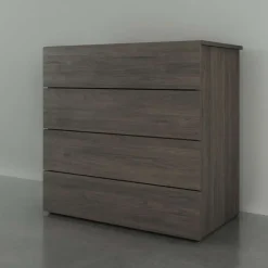 4-Drawer Chest, Bark Grey